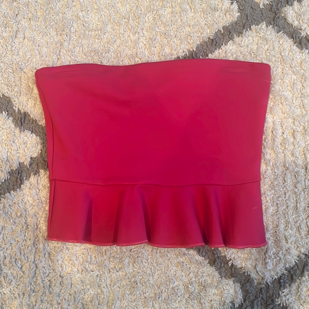 Tube top - hot pink